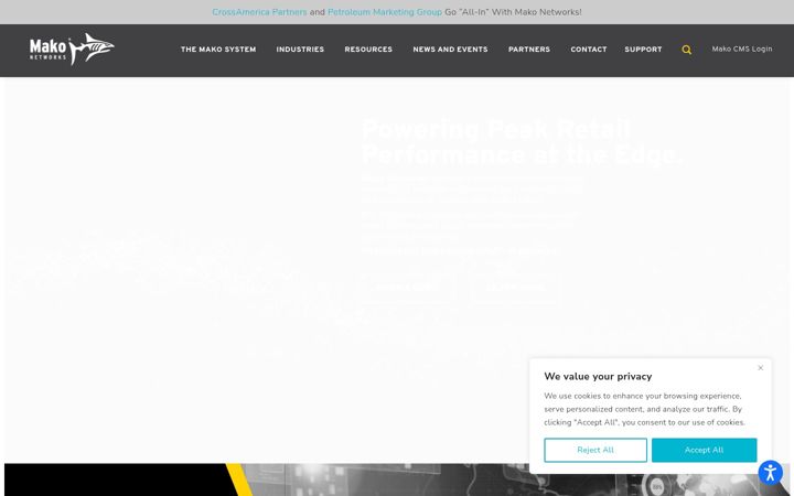 Screenshot of makonetworks.com