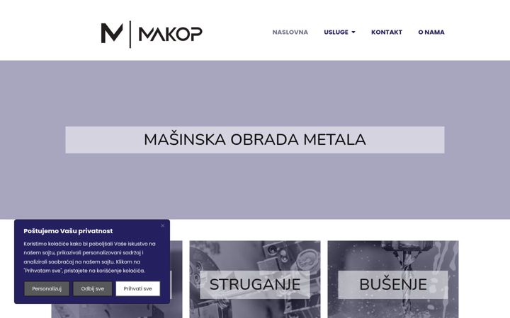 Screenshot of makoping.com