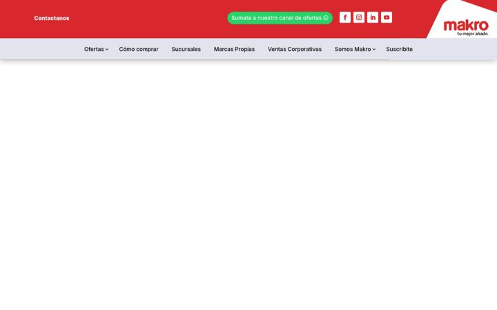 Screenshot of makro.com.ar