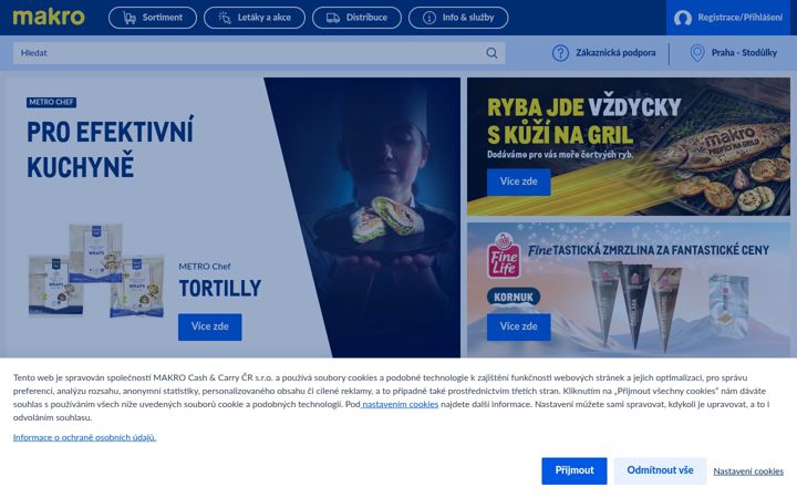 Screenshot of makro.cz