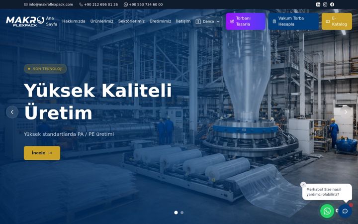 Screenshot of makroflexpack.com