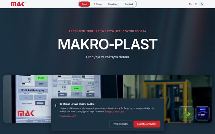 Screenshot of makroplast.com