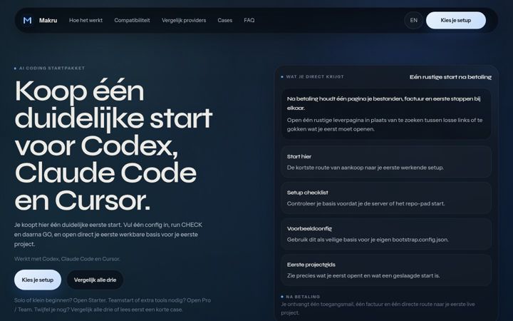Screenshot of makru.nl