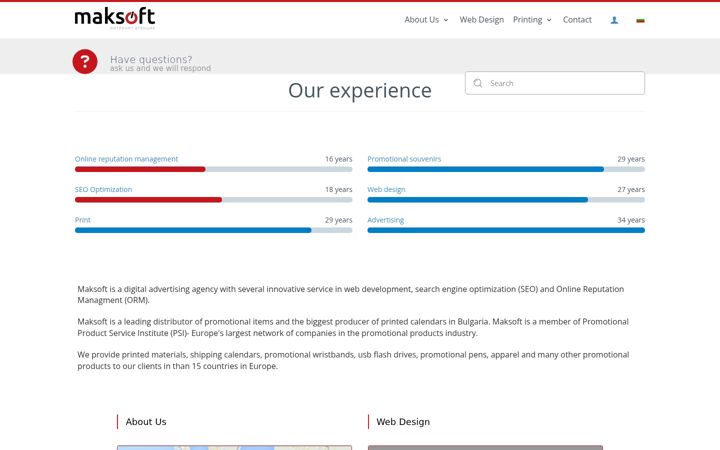 Screenshot of maksoft.eu
