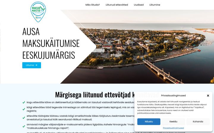 Screenshot of makstud.ee