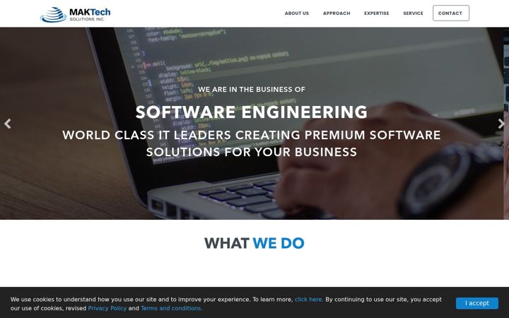 Screenshot of maktechinc.com