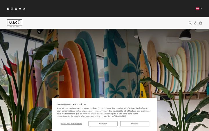 Screenshot of maku-surf.com