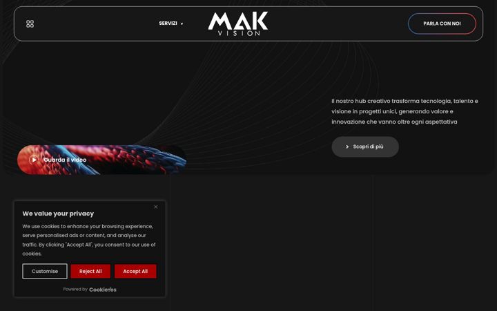 Screenshot of makvisionhub.com