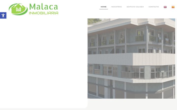 Screenshot of malacainmobiliaria.com