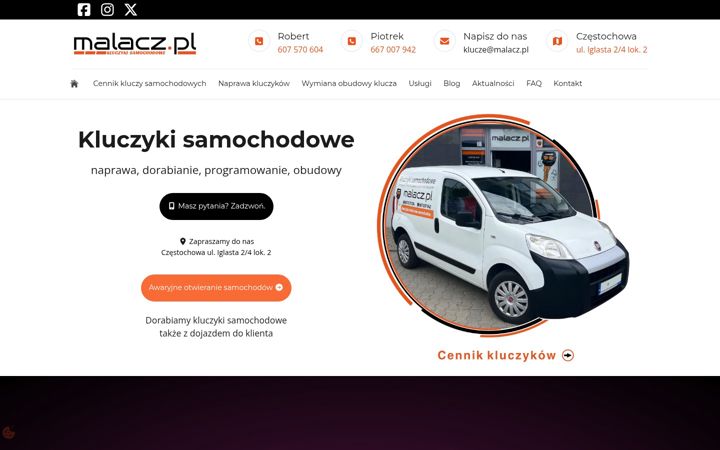 Screenshot of malacz.pl