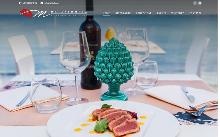 Screenshot of malafemminaristorante.it