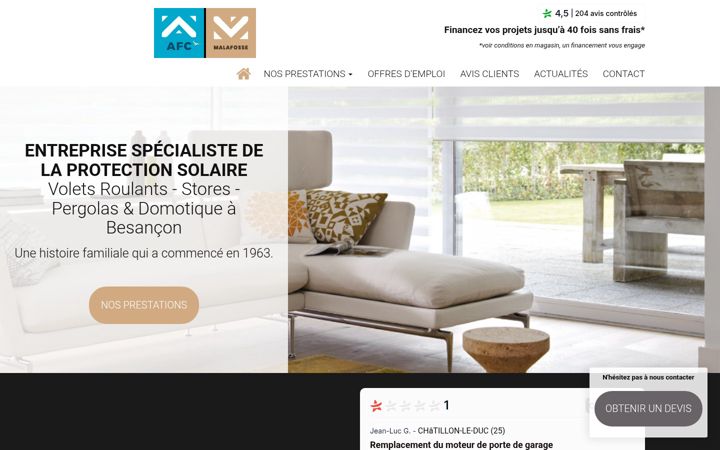 Screenshot of malafosse-stores.fr