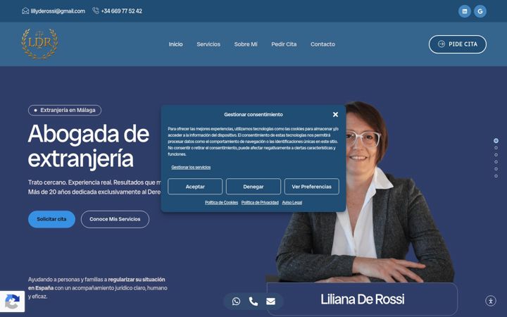 Screenshot of malagaextranjeria.com