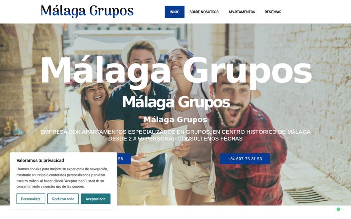 Screenshot of malagagrupos.net