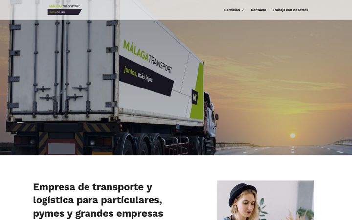 Screenshot of malagatransport.com
