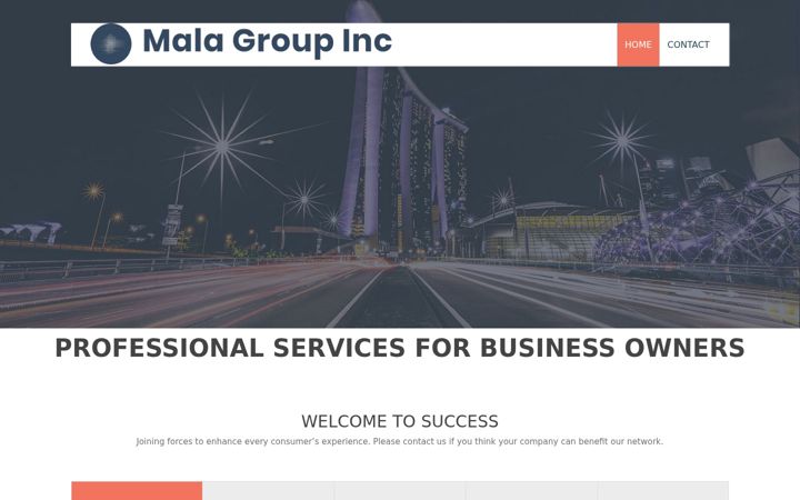Screenshot of malagroupinc.com