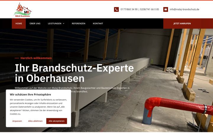 Screenshot of malaj-brandschutz.de