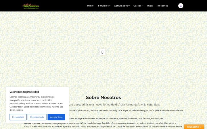 Screenshot of malakadventure.com