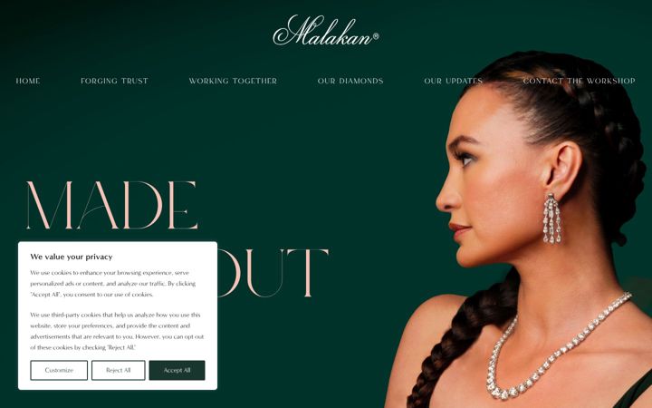 Screenshot of malakan.com