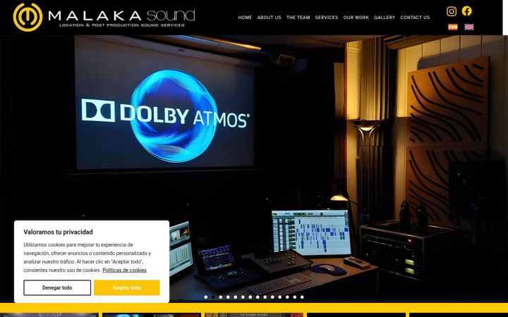 Screenshot of malakasound.com