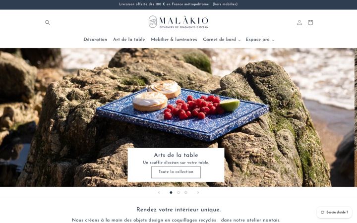 Screenshot of malakio.com