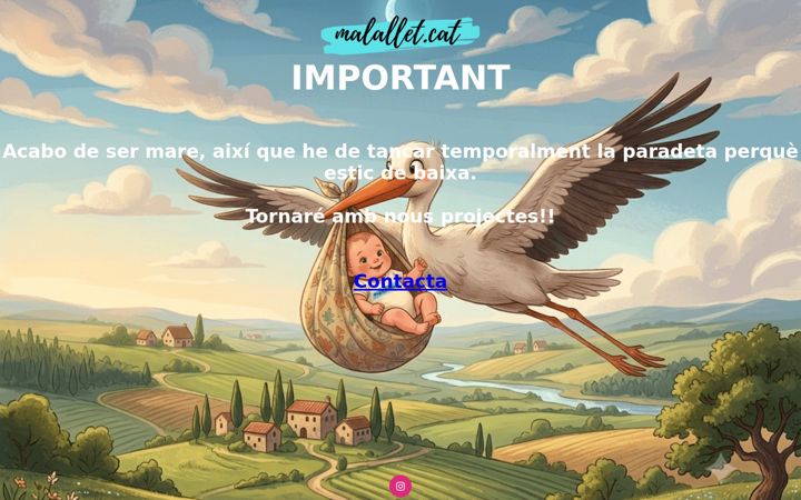 Captura de pantalla de malallet.cat