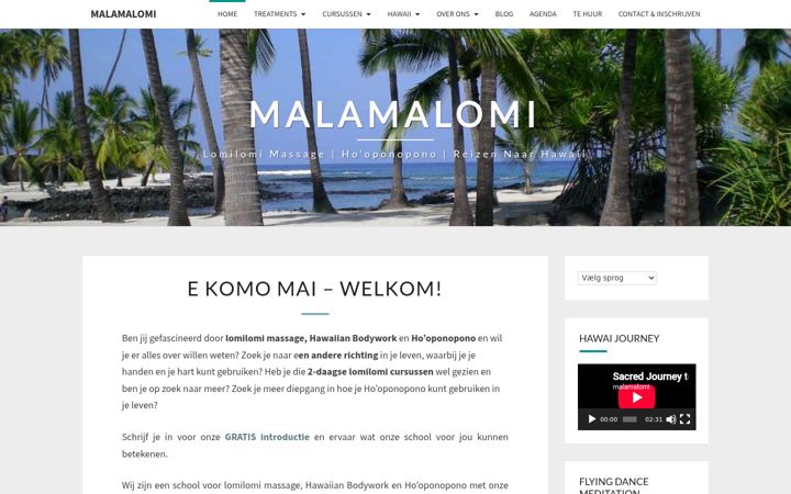 Screenshot of malamalomi.com