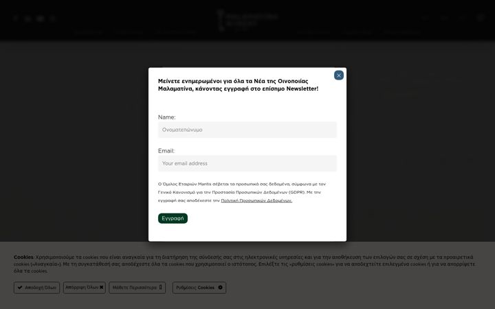 Screenshot of malamatina.com