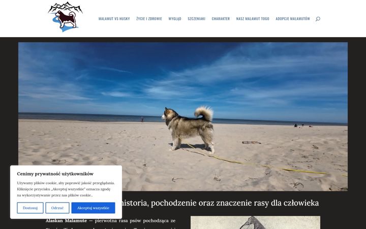Screenshot of malamute.pl