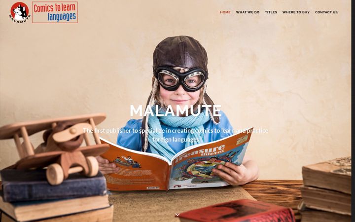 Screenshot of malamutecomics.com