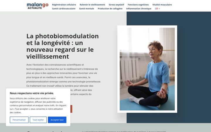 Screenshot of malango-actualite.com