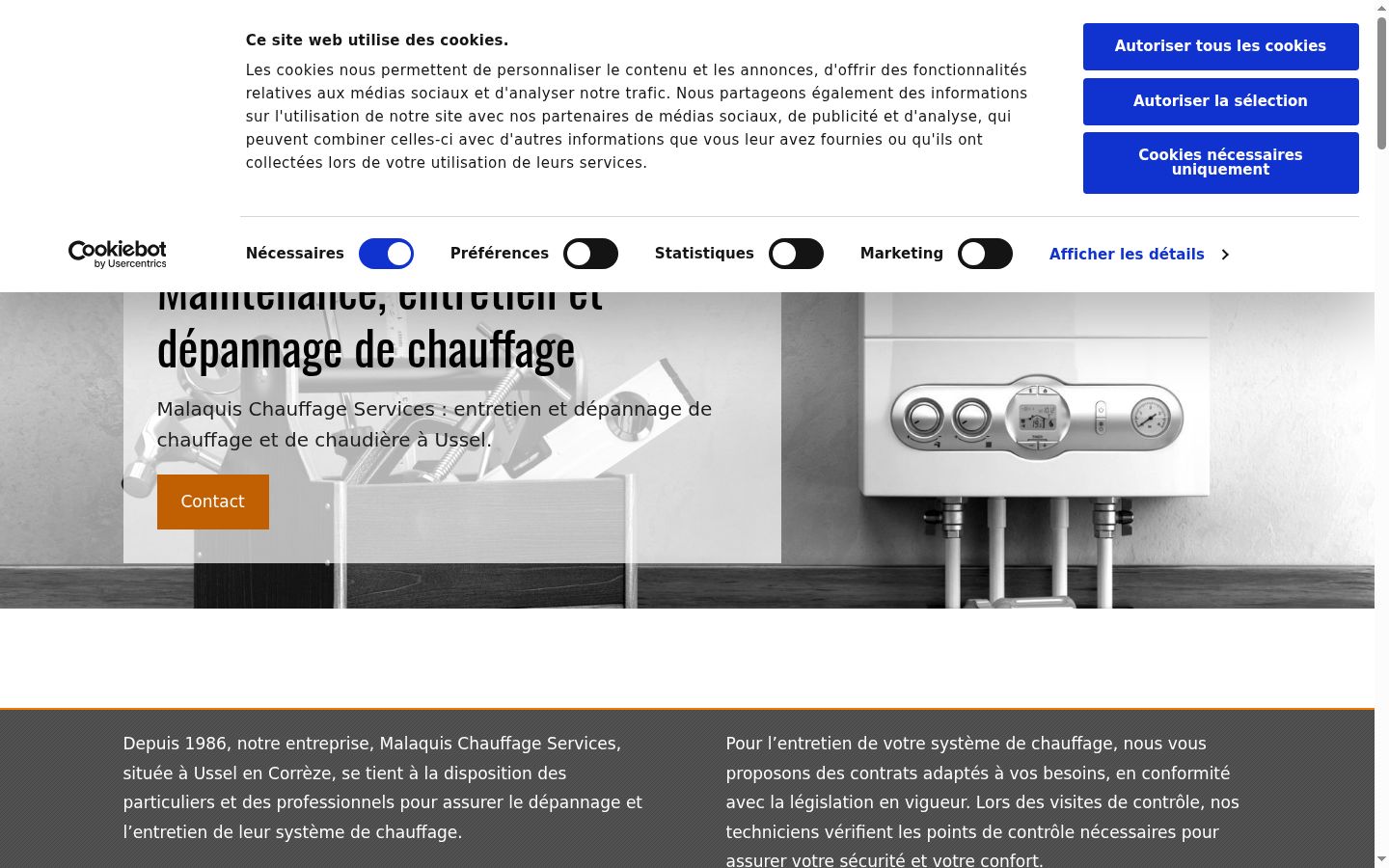 Captura de pantalla del banner de consentimiento mostrado antes de cualquier interacción