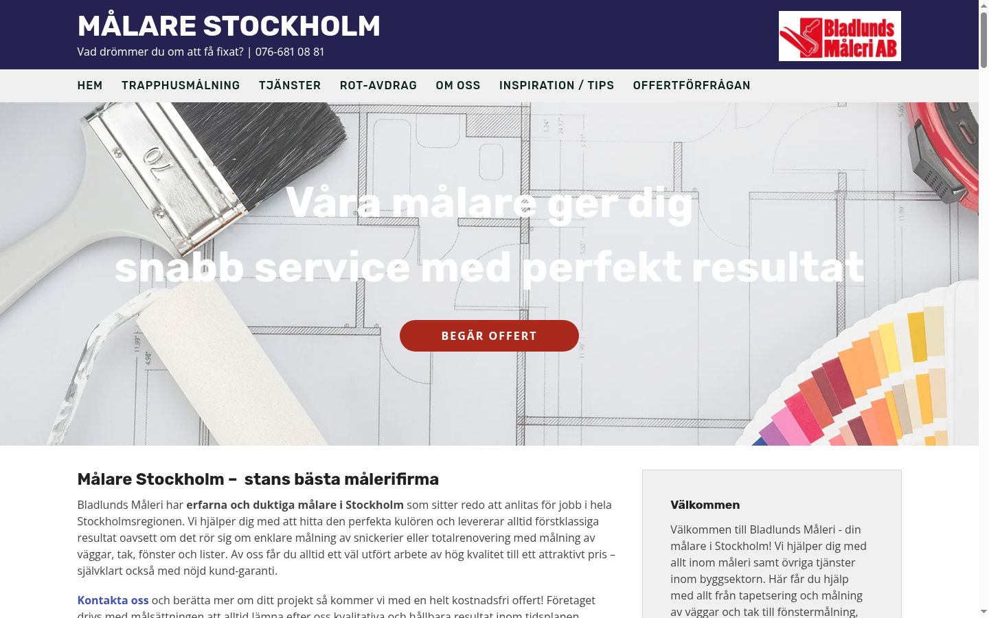 Skjermbilde av samtykkebanneret slik det vises før noen interaksjon
