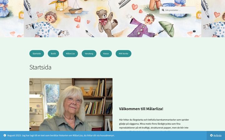 Skærmbillede af malarliza.se
