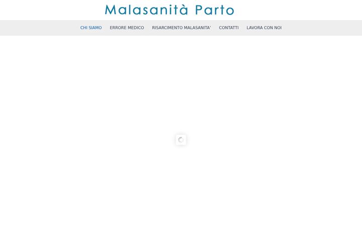 Screenshot of malasanitaparto.it