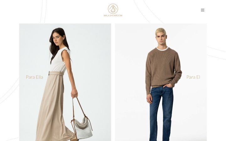 Screenshot of malashowroom.com