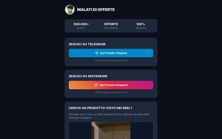 Screenshot of malatidiofferte.it