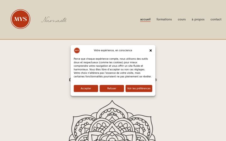 Screenshot of malatiyogaschool.com