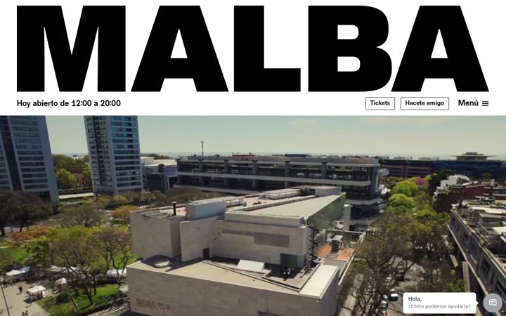 Screenshot of malba.org.ar