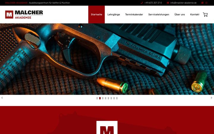 Screenshot of malcher-akademie.de