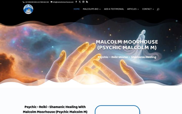 Screenshot of malcolmmoorhouse.com