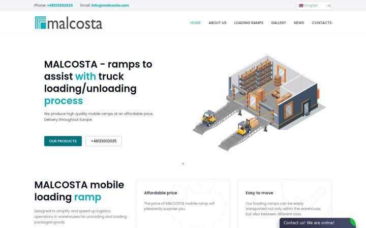 Screenshot of malcosta.com