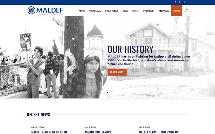 Screenshot of maldef.org
