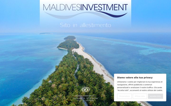 Screenshot of maldivesinvestment.it