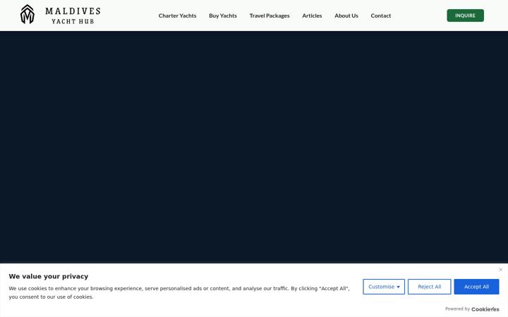 Screenshot of maldivesyachthub.com