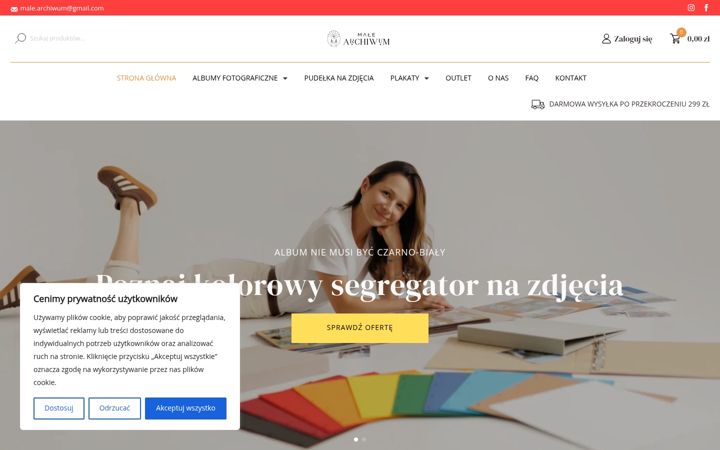 Screenshot of malearchiwum.pl