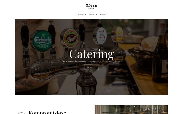 Screenshot of maleccatering.dk
