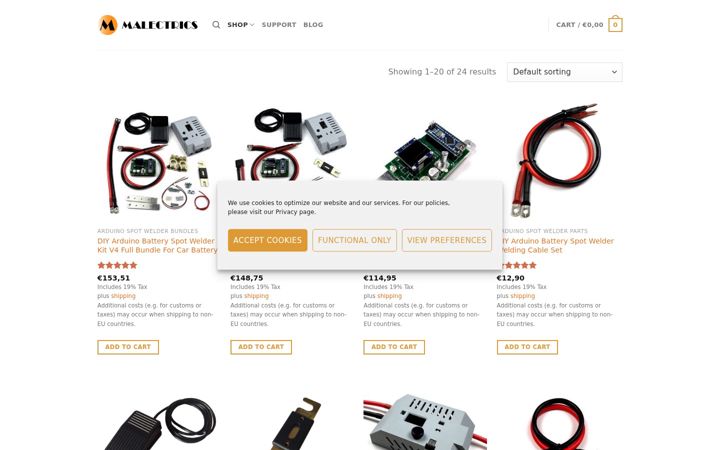 Screenshot of malectrics.eu