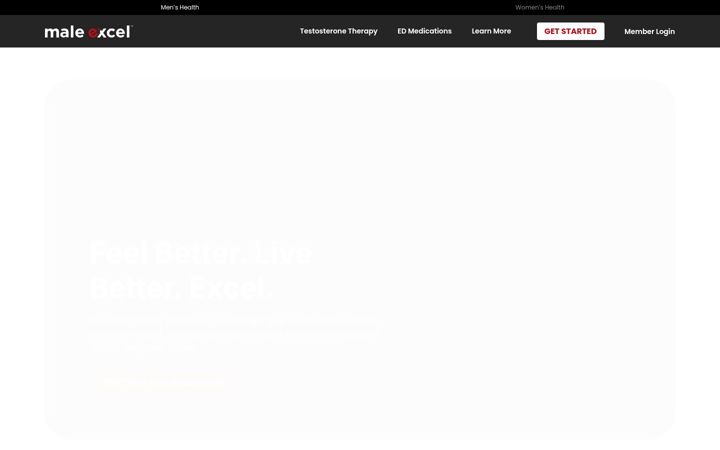 Screenshot of maleexcel.com