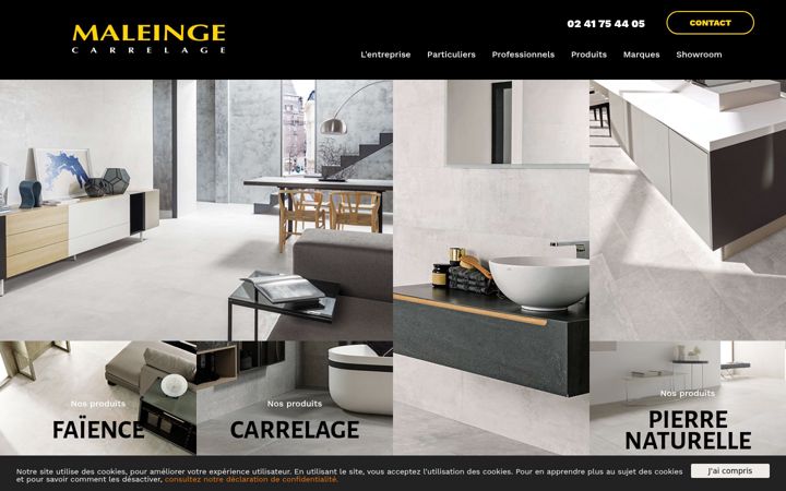 Screenshot of maleinge-carrelage.fr